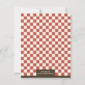 Invitation Style de cuisine Vintage (Dos)