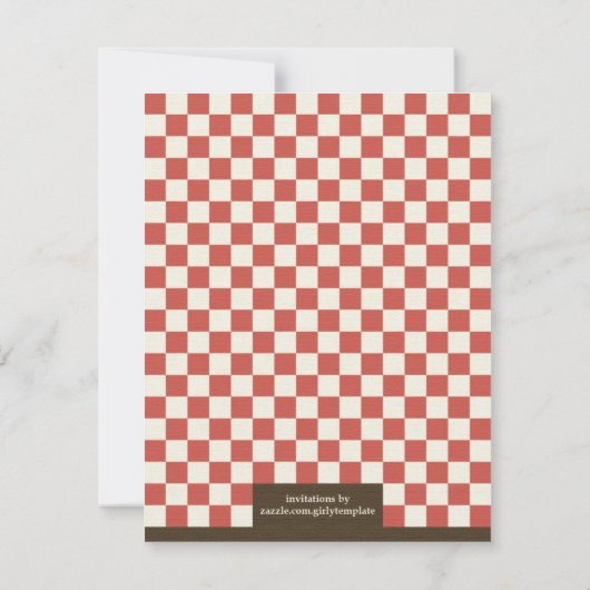 Invitation Style de cuisine Vintage (Dos)