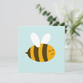 Invitation Style de dessin animé d'abeille mignonne Invitatio (Debout devant)