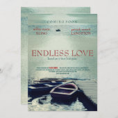 Invitation Style de film d'affiche ENDLESS LOVE (Devant / Derrière)