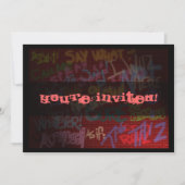 Invitation Style de graffiti (Devant)
