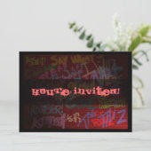 Invitation Style de graffiti (Debout devant)