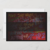 Invitation Style de graffiti (Dos)