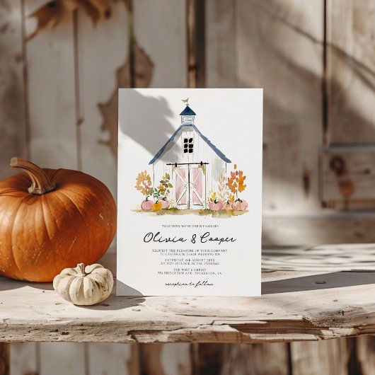 Invitation Style de grange Rustique Mariage de ferme