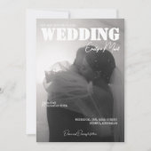 Invitation Style de magazine personnalisé classique (Devant)