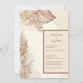 Invitation Style de Mariage minimal intemporel (Devant)