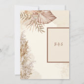 Invitation Style de Mariage minimal intemporel (Dos)