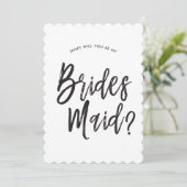 Invitation Style de script de demande d'informations personna (Debout devant)