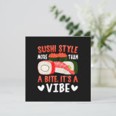 Invitation Style de sushi plus qu'une bouchée (Debout devant)