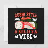 Invitation Style de sushi plus qu'une bouchée (Dos)