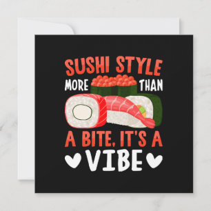 Invitation Style de sushi plus qu'une bouchée