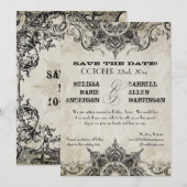 Invitation Style de typographie Graveurs de polices de caract (Devant / Derrière)