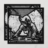 Invitation Style DJ Chat Wutang (Devant / Derrière)