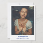 Invitation Style Doodle élégant Main Dradud Graduation (Dos)