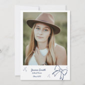 Invitation Style Doodle Graduation dessinée à la main (Dos)