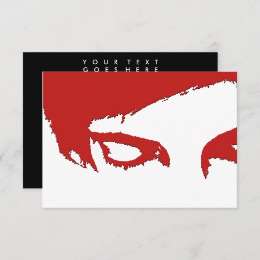 Invitation style emo (Devant / Derrière)