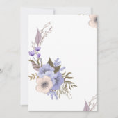 Invitation Style floral de boutique violet (Devant)