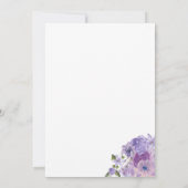 Invitation Style floral de boutique violet (Dos)