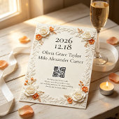 Invitation Style floral élégant en relief 3D