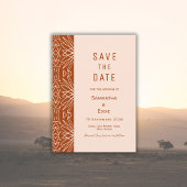 Invitation Style jungle Bohème brûlé orange Enregistrer la da