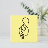 Invitation Style Kitty Cat Outline (Debout devant)
