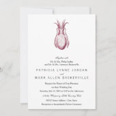 Invitation Style Lettrpress à la langouste (Devant)