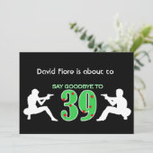 Invitation Style mafieux 40e anniversaire (Debout devant)