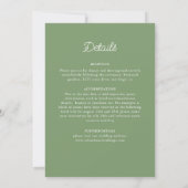 Invitation Style Mandala de Mariage Classique Orné Art Déco (Dos)