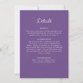 Invitation Style Mandala Mariage Art Déco Orné Classique (Dos)