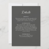 Invitation Style Mandala Mariage Classique Orné Art Déco (Dos)
