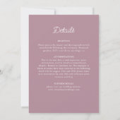 Invitation Style Mandala Mariage Classique Orné Art Déco (Dos)
