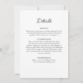 Invitation Style Mandala Mariage Classique Orné Art Déco (Dos)