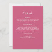 Invitation Style Mandala Mariage Classique Orné Art Déco (Dos)