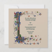 Invitation Style Médiéval de l'ère Victorienne (Devant)
