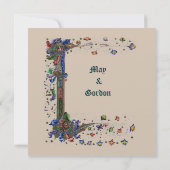 Invitation Style Médiéval de l'ère Victorienne (Dos)
