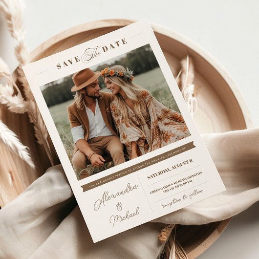 Invitation Style minimaliste | Une photo