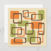 Invitation Style moderne du milieu du siècle (Devant / Derrière)