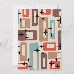 Invitation Style moderne du milieu du siècle
