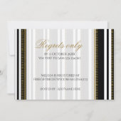 Invitation Style moderne Girl Stripes Bachelorette Party (Dos)