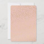 Invitation STYLE MODERNE MARIAGE or confetti spot rose (Dos)