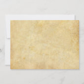 Invitation Style Occidental Faux Retrouvailles Parchemin Viei (Dos)