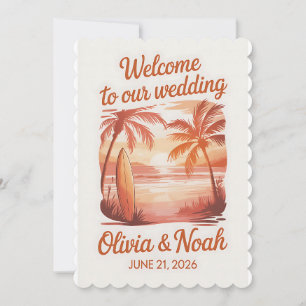 Invitation [Style] Panneau de bienvenue de mariage [Theme] Pe
