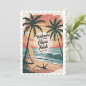 Invitation [Style] Panneau de bienvenue de mariage [Theme] Pe (Debout devant)