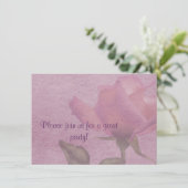 Invitation Style Parchemin Rose (Debout devant)