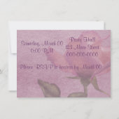 Invitation Style Parchemin Rose (Dos)
