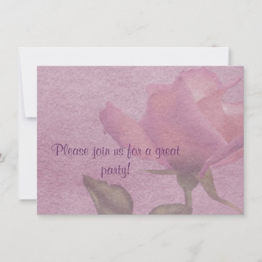 Invitation Style Parchemin Rose (Devant)