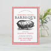 Invitation Style Pique-nique vintage | Dîner de répétition | (Debout devant)