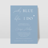 Invitation Style quelque chose de bleu avant de faire Fête de