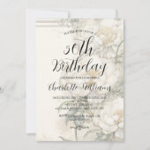 Invitation Style Renaissance italienne 50e anniversaire (Devant)