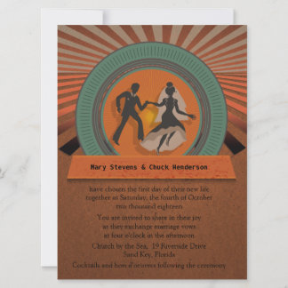Invitation Style rétro Vintage 6,5 x 8,75 pouces